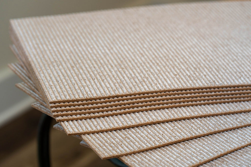 Linen Ripple Comb Linen Pattern Tiles | Ripple Effect Wall Tiles | AmCork