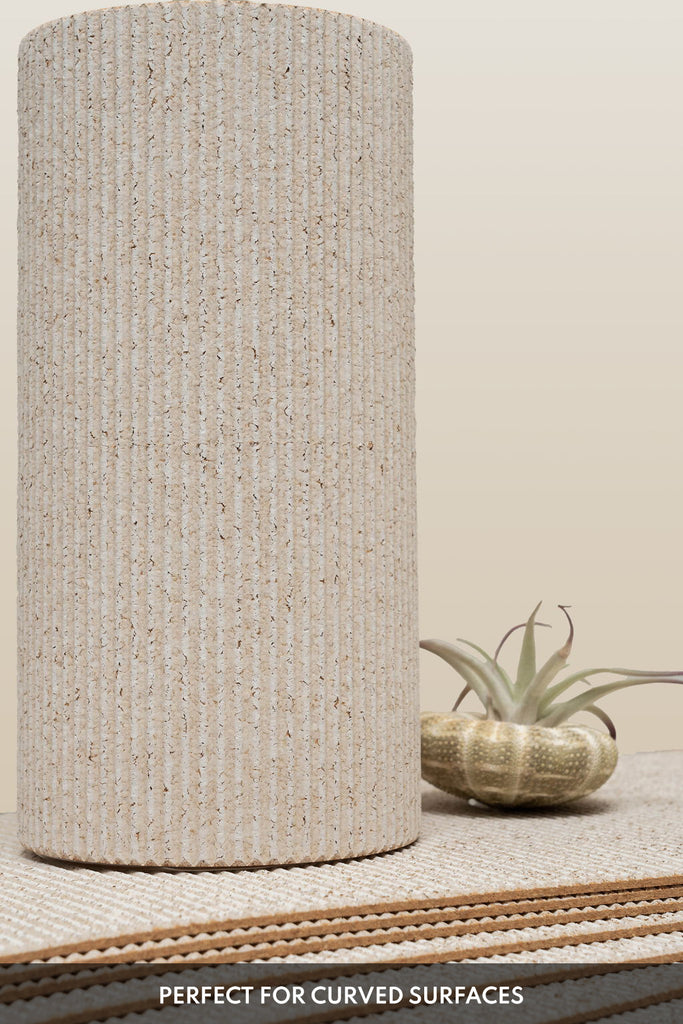 Linen Ripple Comb Linen Pattern Tiles | Ripple Effect Wall Tiles | AmCork
